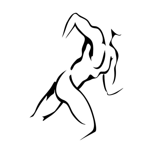 Sport Runner Athletics Lettering Decals Art Decoration