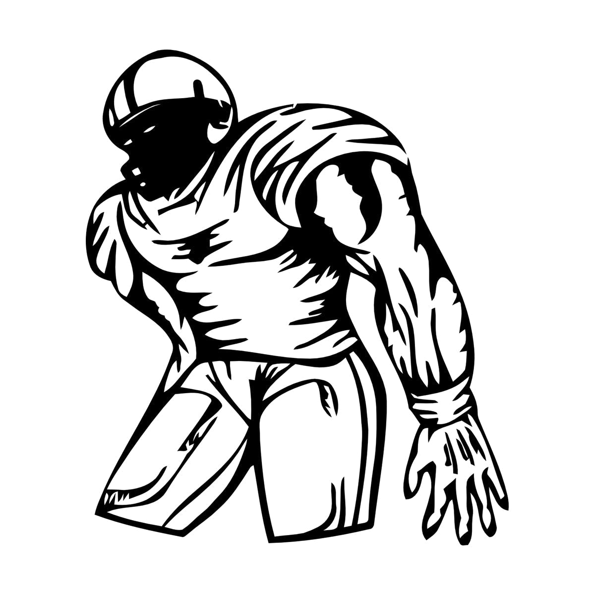 Wall Decals Pvc Sports American Football Player Fans Wall Beautification