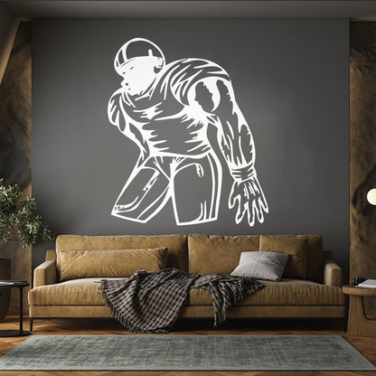 Wall Decals Pvc Sports American Football Player Fans Wall Beautification