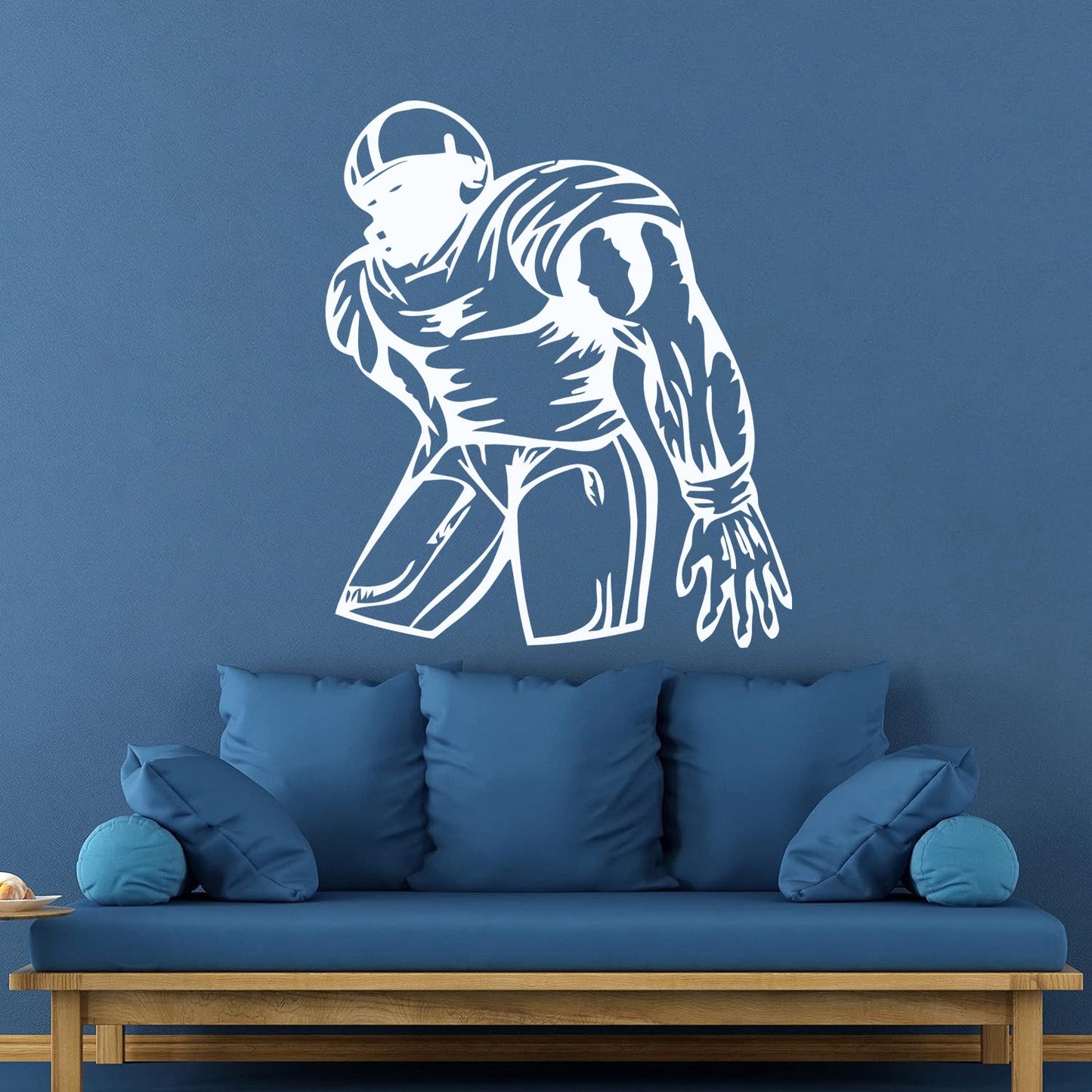 Wall Decals Pvc Sports American Football Player Fans Wall Beautification