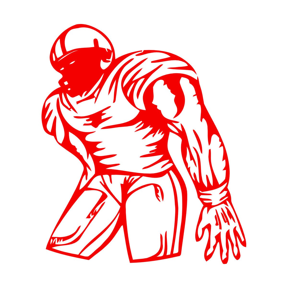 Wall Decals Pvc Sports American Football Player Fans Wall Beautification