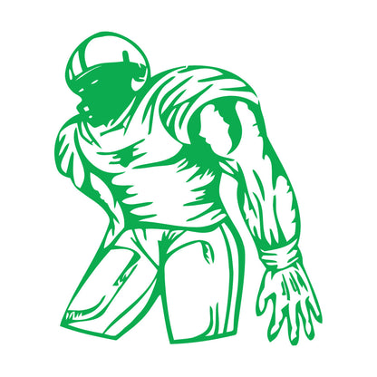 Wall Decals Pvc Sports American Football Player Fans Wall Beautification