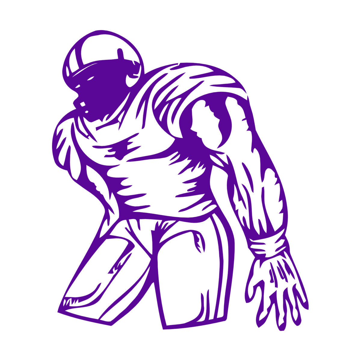 Wall Decals Pvc Sports American Football Player Fans Wall Beautification