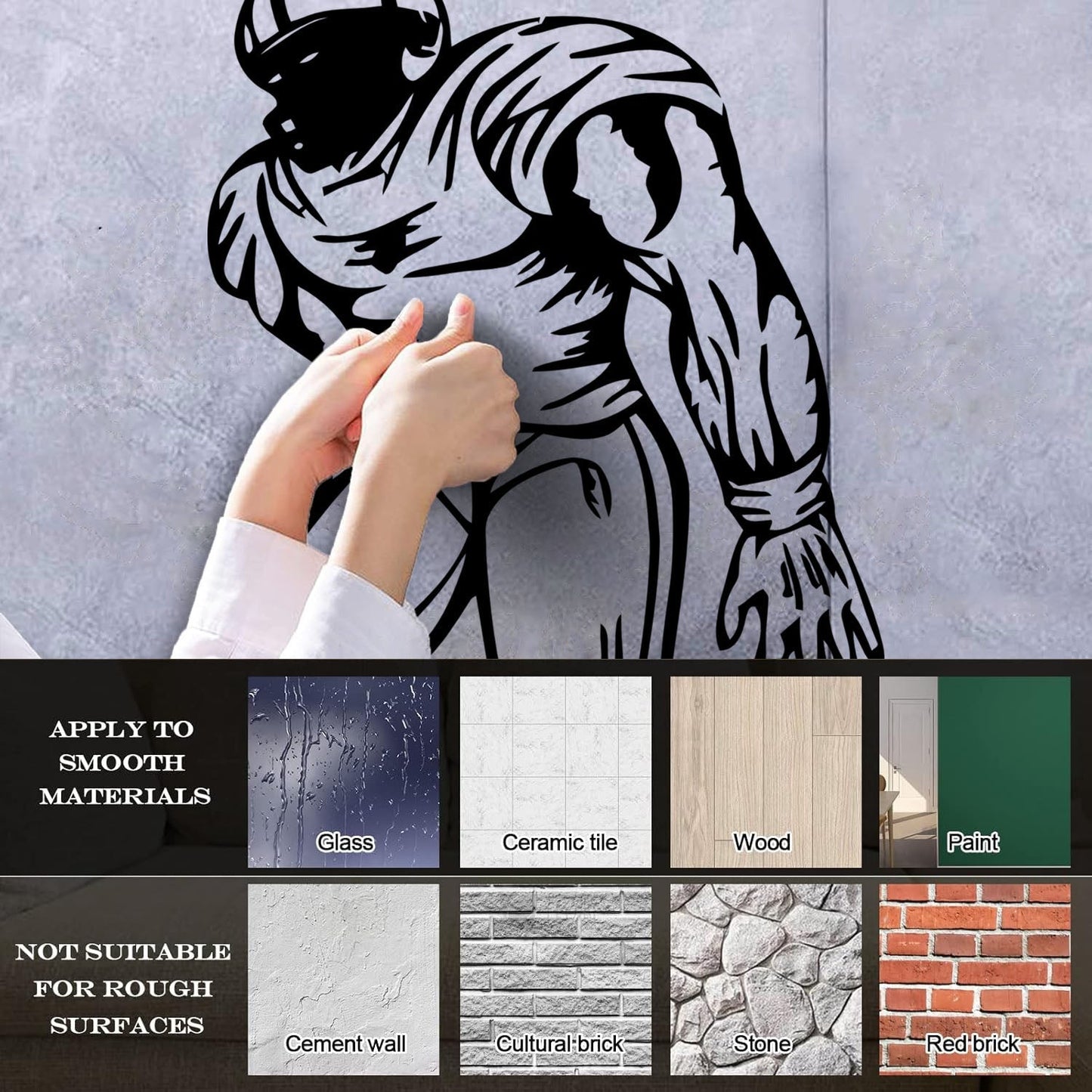 Wall Decals Pvc Sports American Football Player Fans Wall Beautification