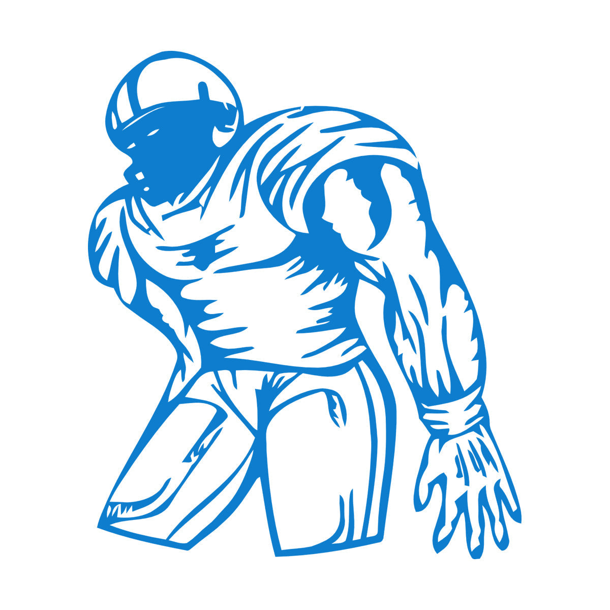 Wall Decals Pvc Sports American Football Player Fans Wall Beautification