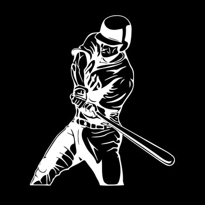 Lettering Stickers Sports Baseball Bat Player Car Body Decoration