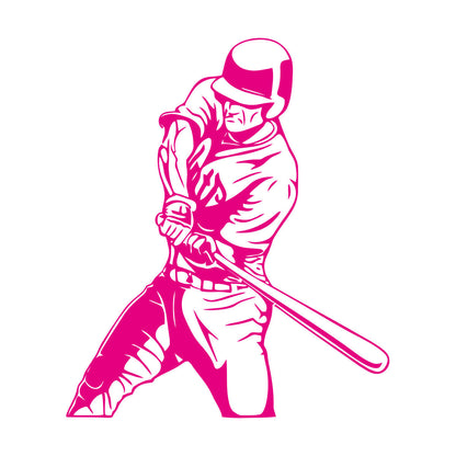 Lettering Stickers Sports Baseball Bat Player Car Body Decoration