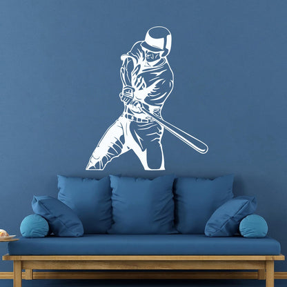 Lettering Stickers Sports Baseball Bat Player Car Body Decoration