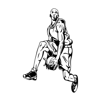 Wall Decals Paster Paper Sports Basketball Player Fans Window Decals