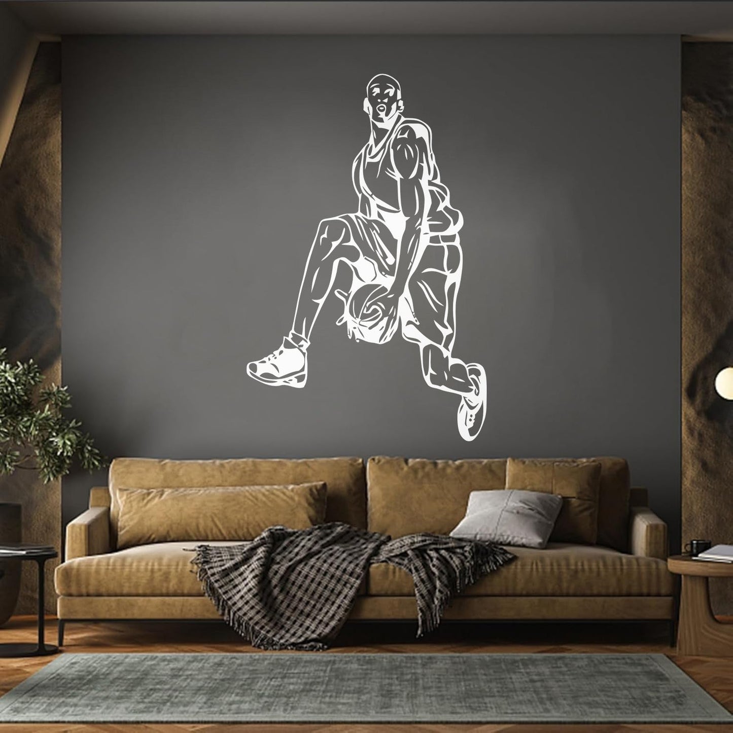Wall Decals Paster Paper Sports Basketball Player Fans Window Decals