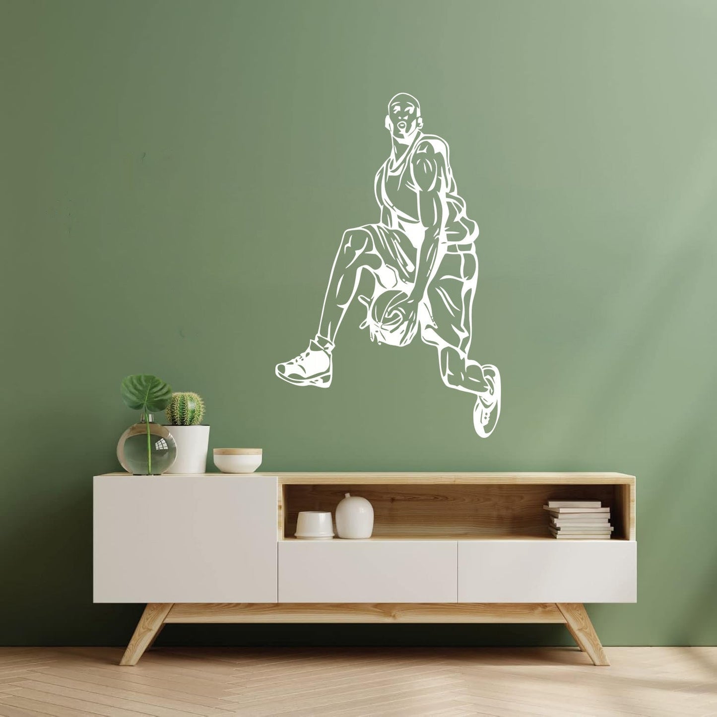 Wall Decals Paster Paper Sports Basketball Player Fans Window Decals