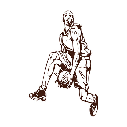 Wall Decals Paster Paper Sports Basketball Player Fans Window Decals