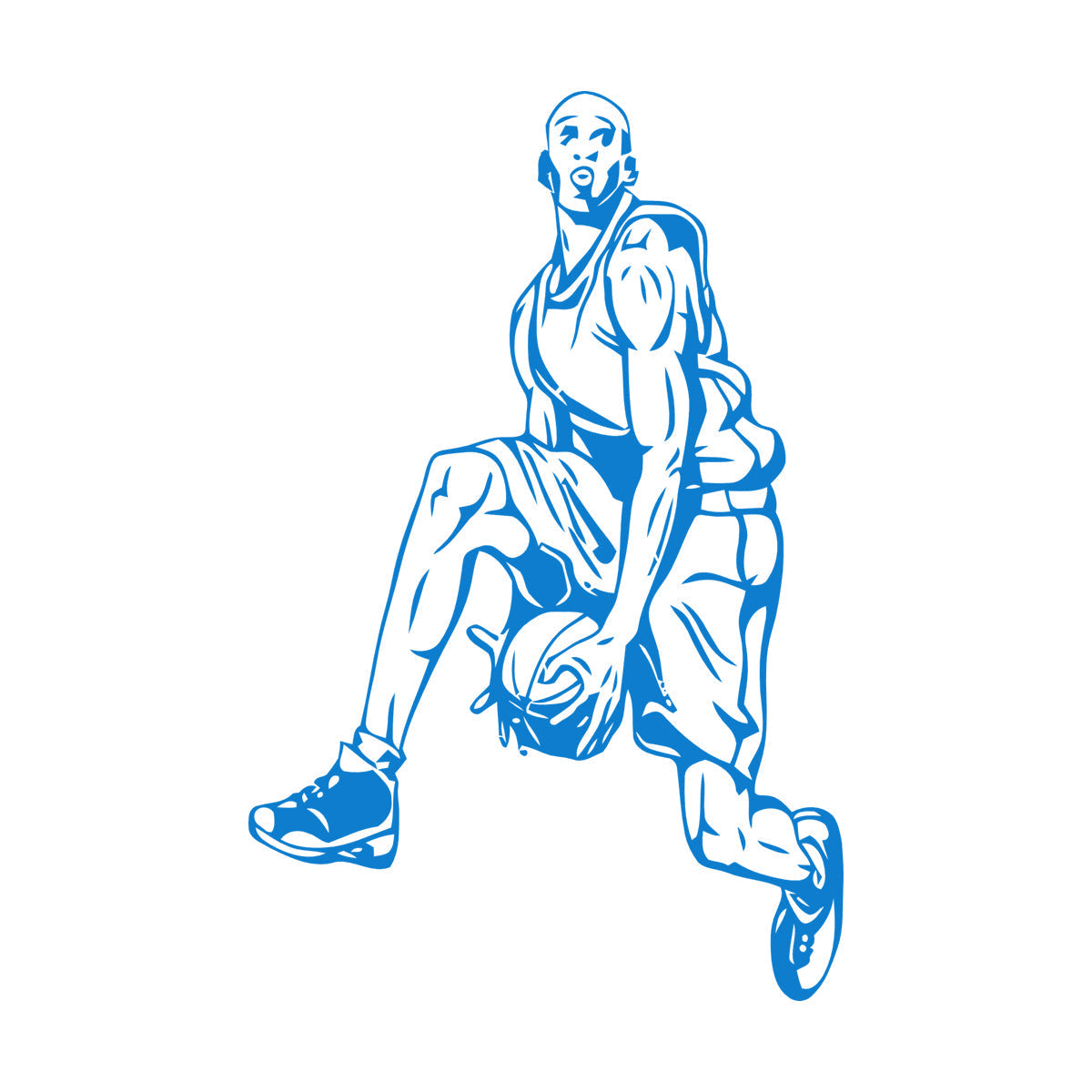 Wall Decals Paster Paper Sports Basketball Player Fans Window Decals
