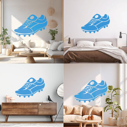 Sports Shoes Cleats Soccer Equipment Wall Vinyl Sticker Decor Multi Color Selection
