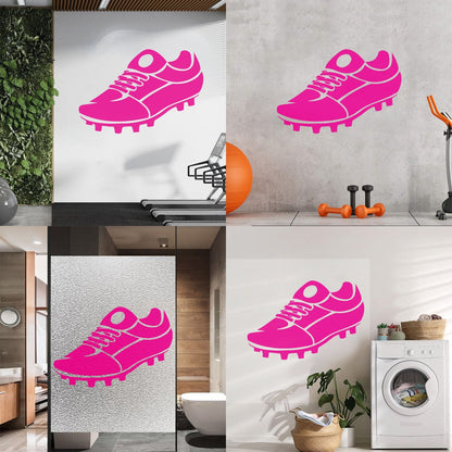 Sports Shoes Cleats Soccer Equipment Wall Vinyl Sticker Decor Multi Color Selection