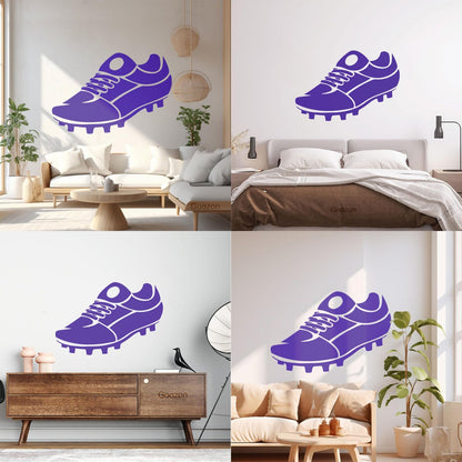 Sports Shoes Cleats Soccer Equipment Wall Vinyl Sticker Decor Multi Color Selection