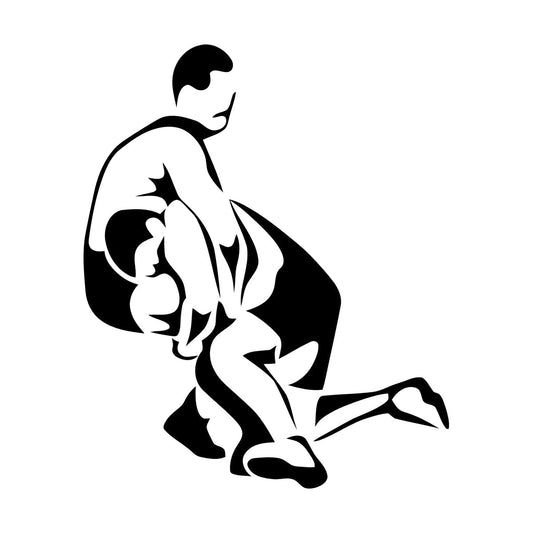 Wall Stickers Sport Struggle Fight Martial Arts Easy Installation