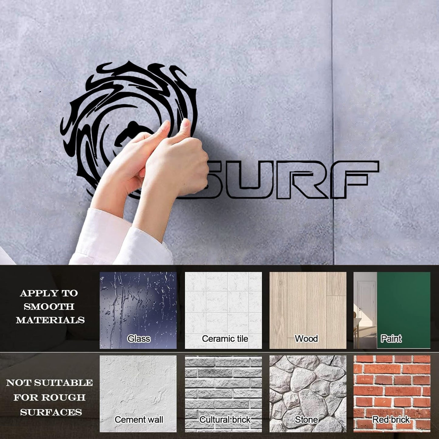 Fine Carving Decals Surfing Extreme Sport Ocean Art Mural Painting