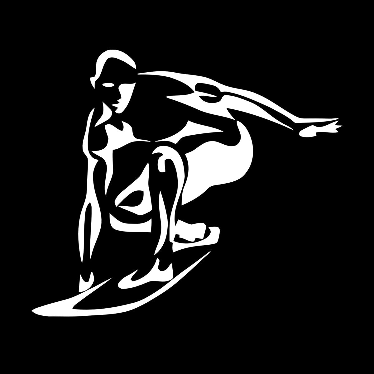 Vinyl Art Sticker Surfing Extreme Sports Board Multiple Size Options