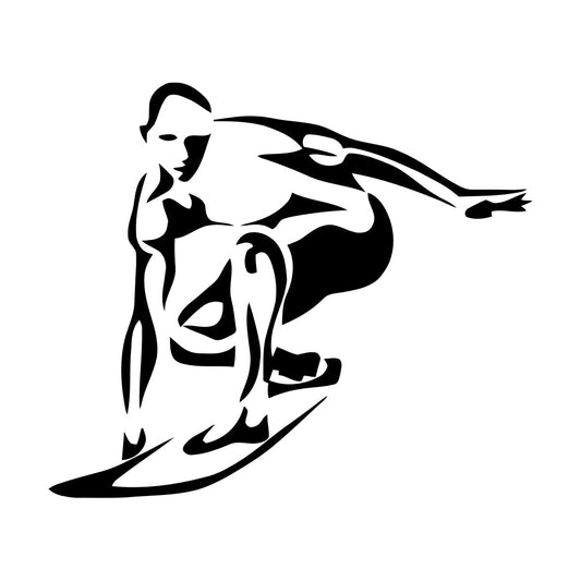 Vinyl Art Sticker Surfing Extreme Sports Board Multiple Size Options