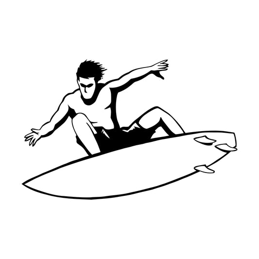 Engraving Stickers Surfing Extreme Water Sports Board Waterproof