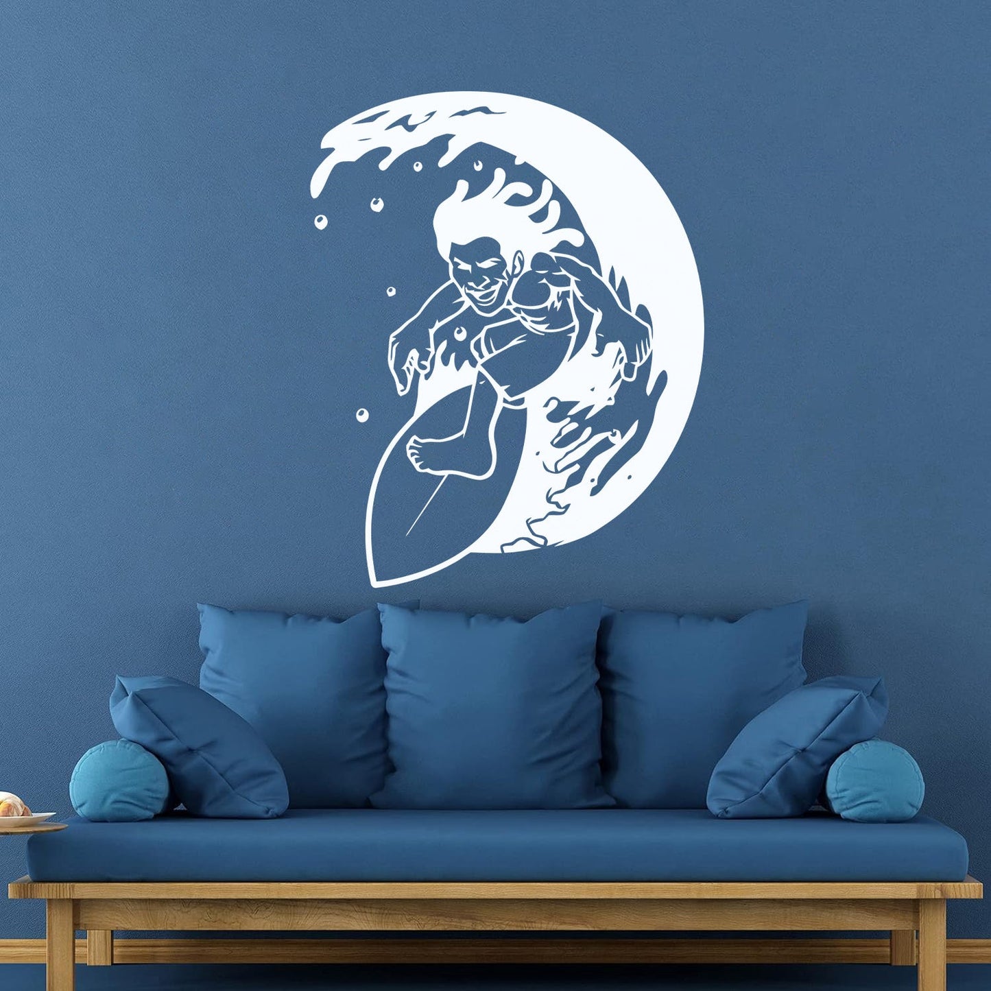 Lettering Stickers Surfing Surfer Waves Ocean Water Sport Can Modify And Add Information