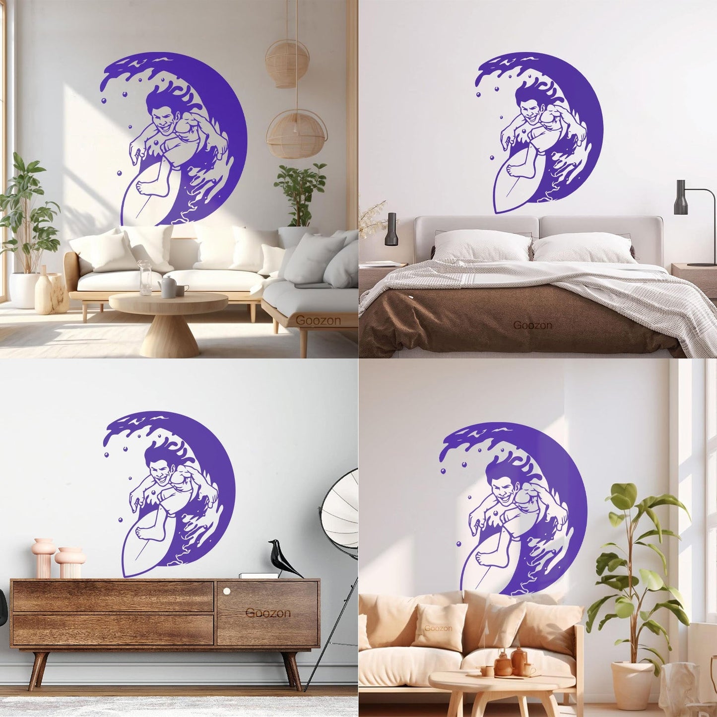 Lettering Stickers Surfing Surfer Waves Ocean Water Sport Can Modify And Add Information