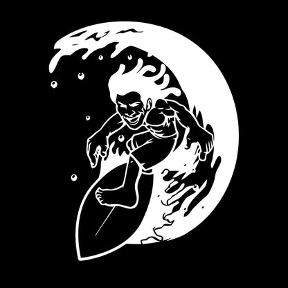 Lettering Stickers Surfing Surfer Waves Ocean Water Sport Can Modify And Add Information