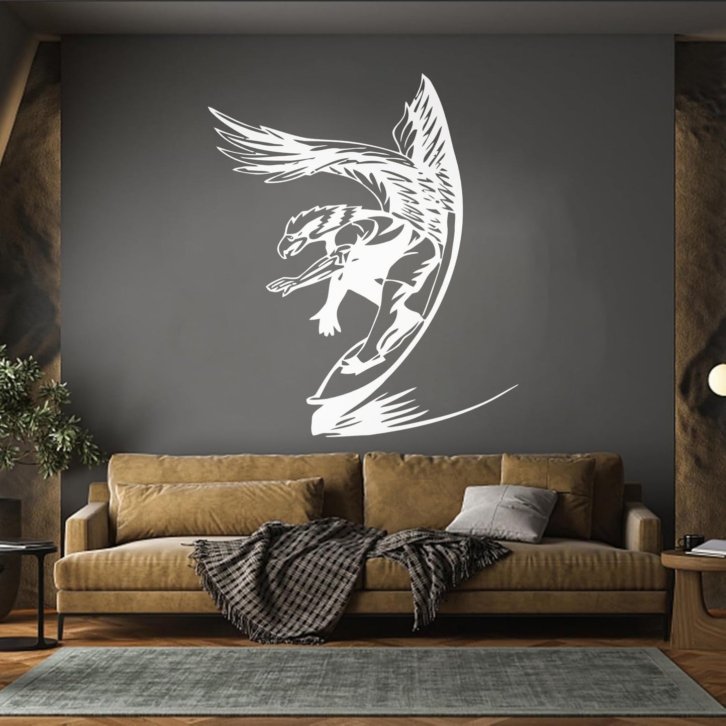 Wall Decals Paster Paper Surfing Water Extreme Sports Art Decoration