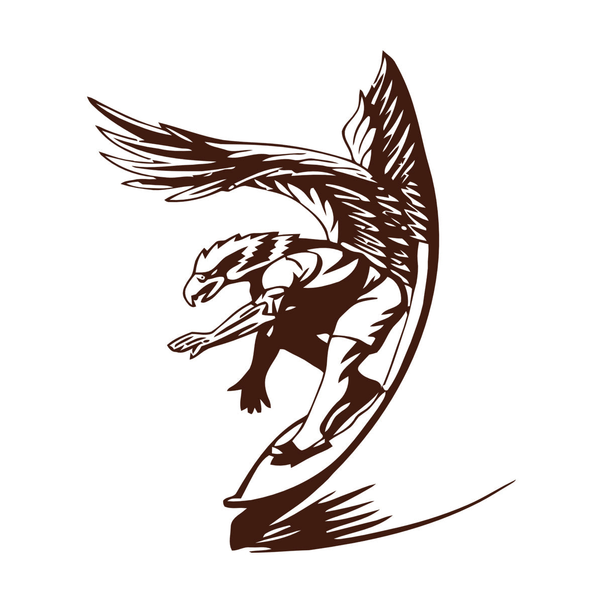 Wall Decals Paster Paper Surfing Water Extreme Sports Art Decoration