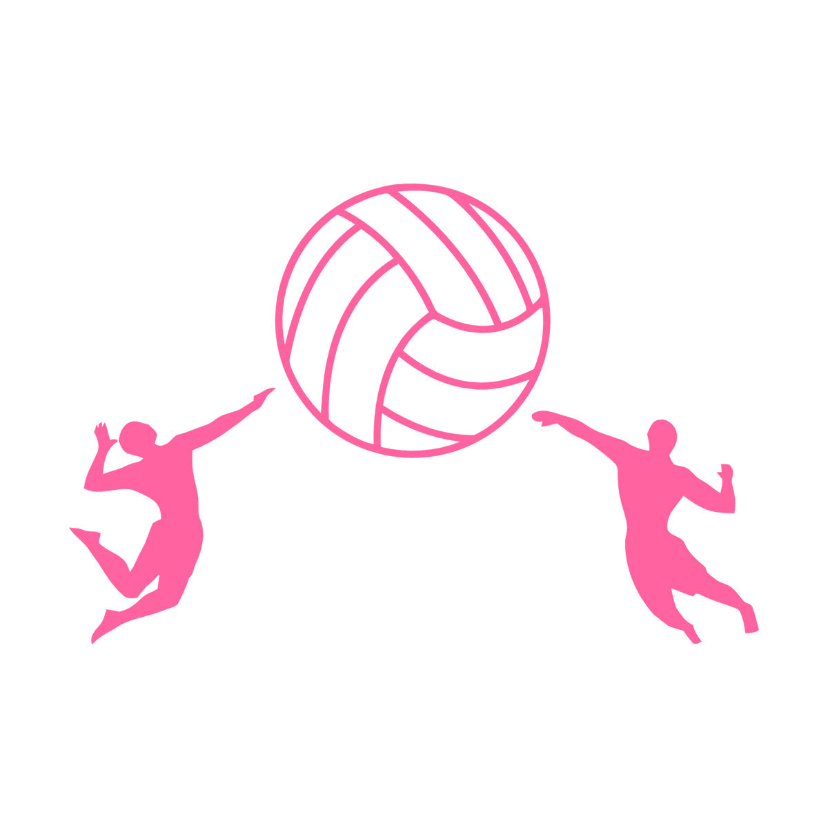 Volleyball Ball Sport Athletes Fine Carving Stickers Self Adhesive