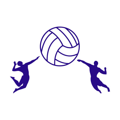 Volleyball Ball Sport Athletes Fine Carving Stickers Self Adhesive