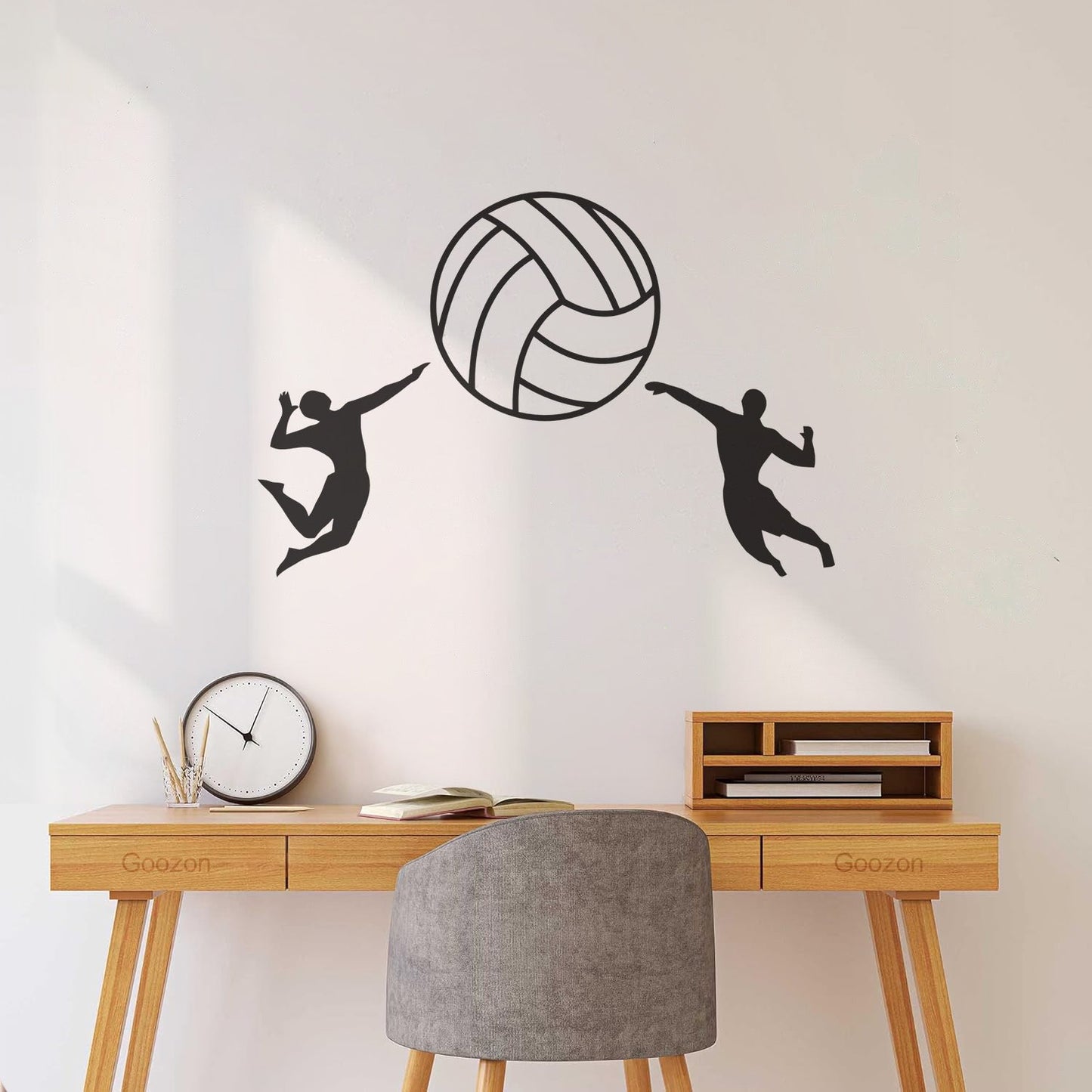 Volleyball Ball Sport Athletes Fine Carving Stickers Self Adhesive