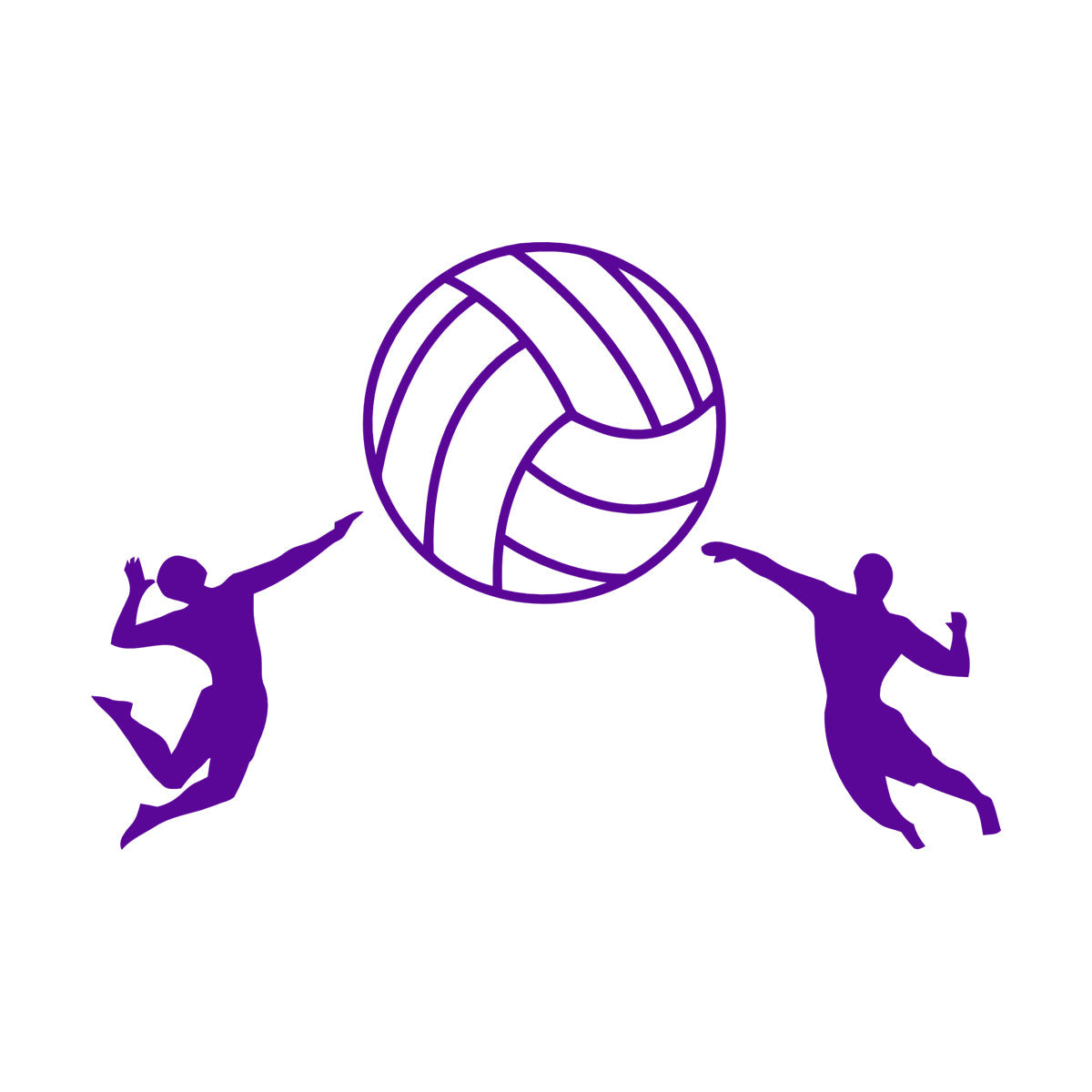 Volleyball Ball Sport Athletes Fine Carving Stickers Self Adhesive