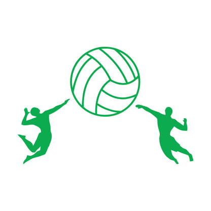 Volleyball Ball Sport Athletes Fine Carving Stickers Self Adhesive