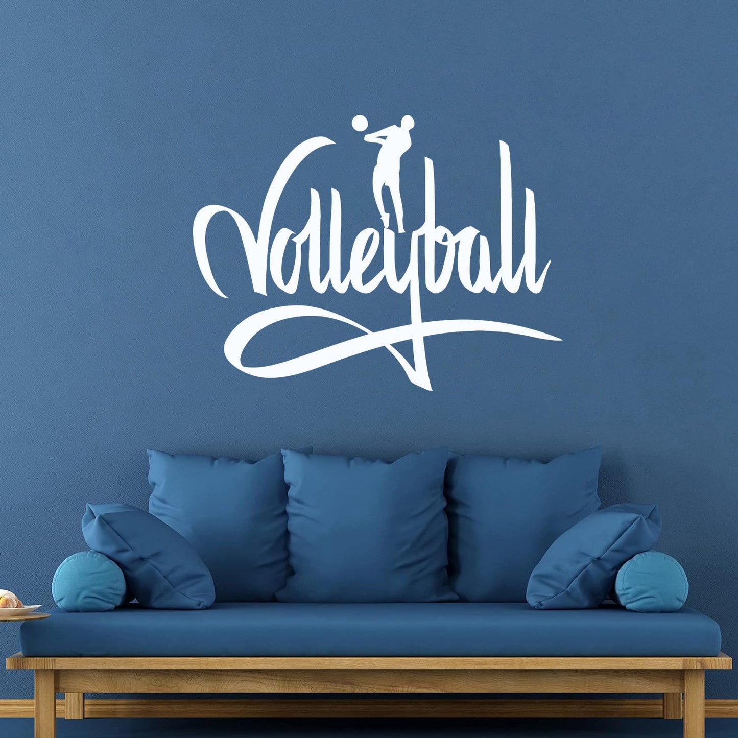 Wall Stickers Volleyball Sport Sign I Love Volleyball Unique Do Not Damage The Wall Surface