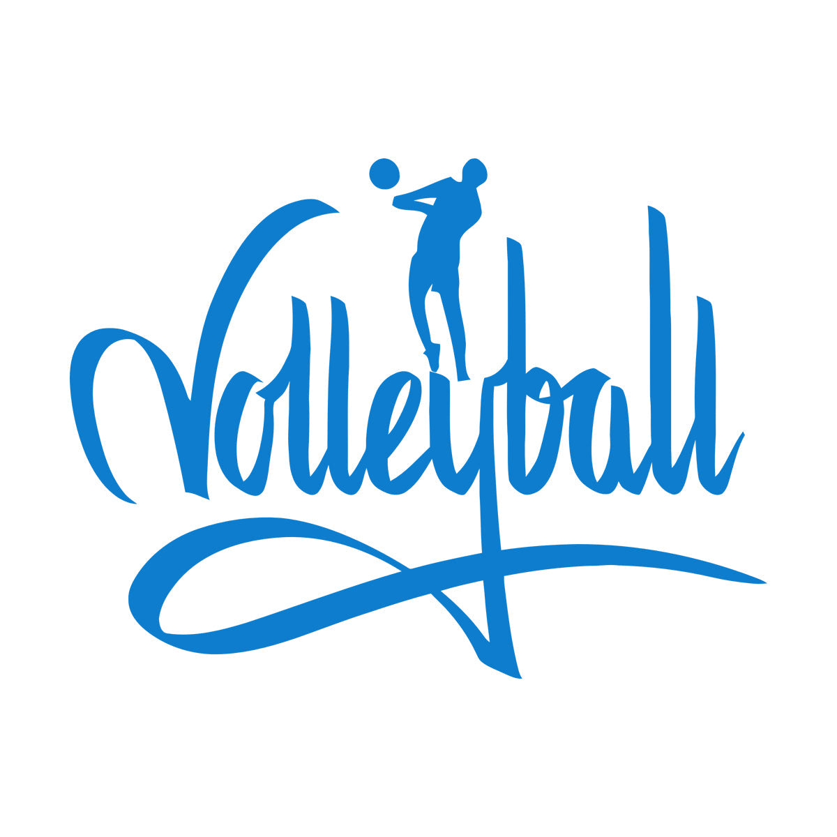 Wall Stickers Volleyball Sport Sign I Love Volleyball Unique Do Not Damage The Wall Surface