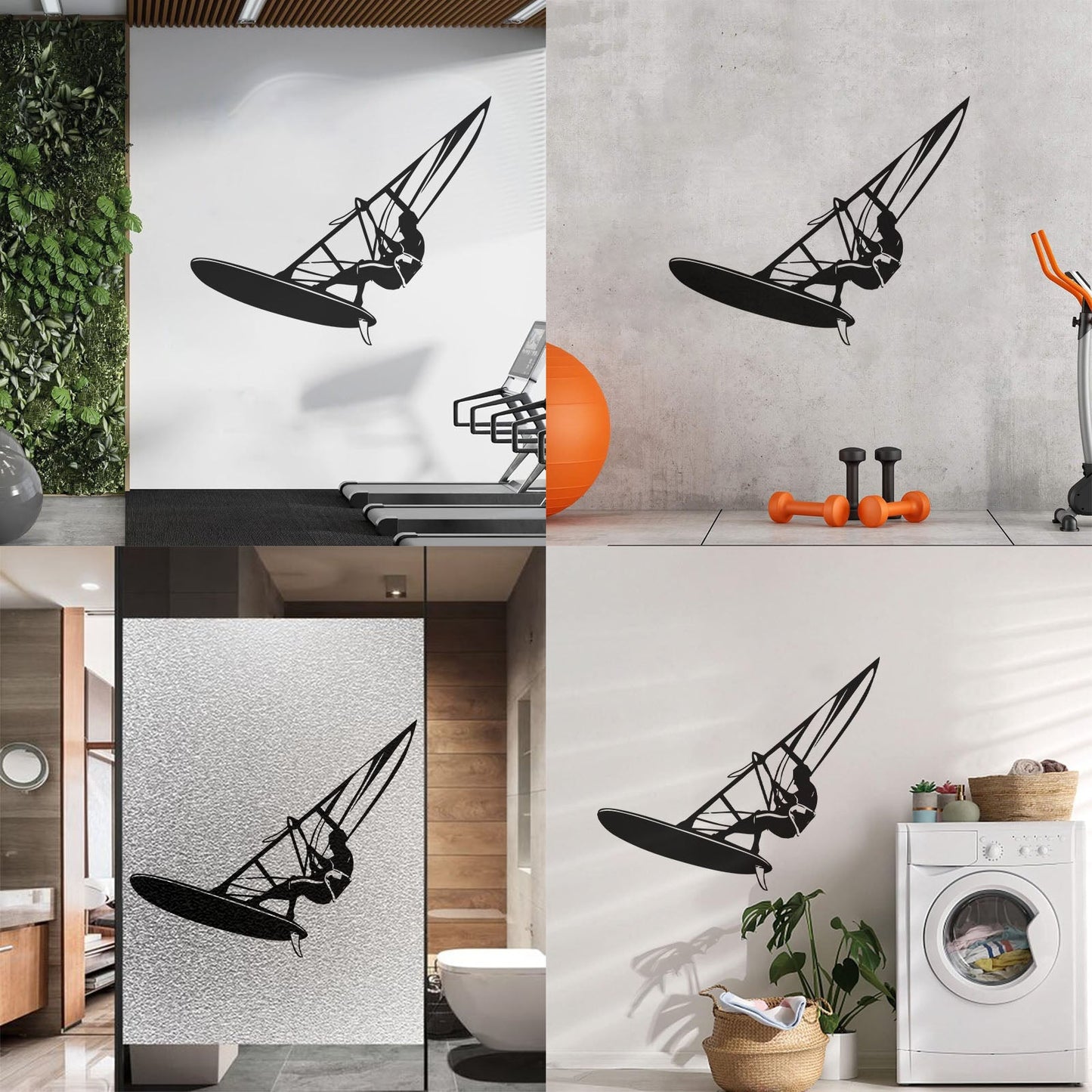 Fine Carving Decals Windsurfing Extreme Sports Water Cool Multi Color Selection