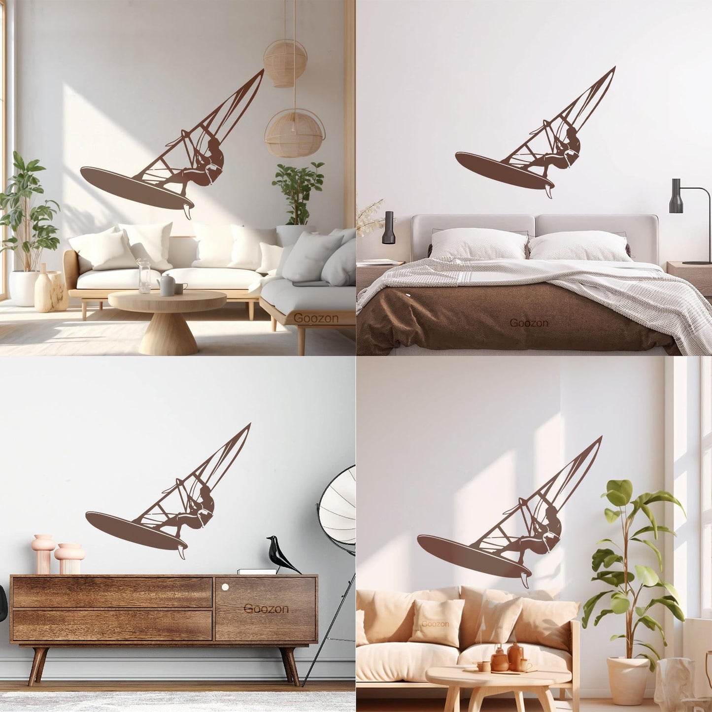 Fine Carving Decals Windsurfing Extreme Sports Water Cool Multi Color Selection