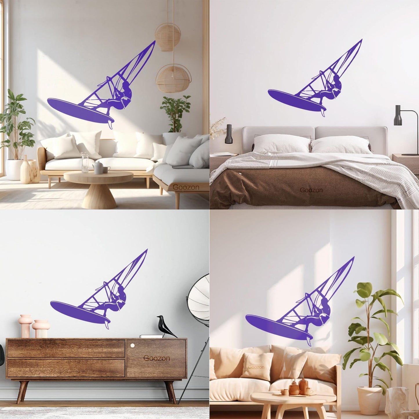 Fine Carving Decals Windsurfing Extreme Sports Water Cool Multi Color Selection