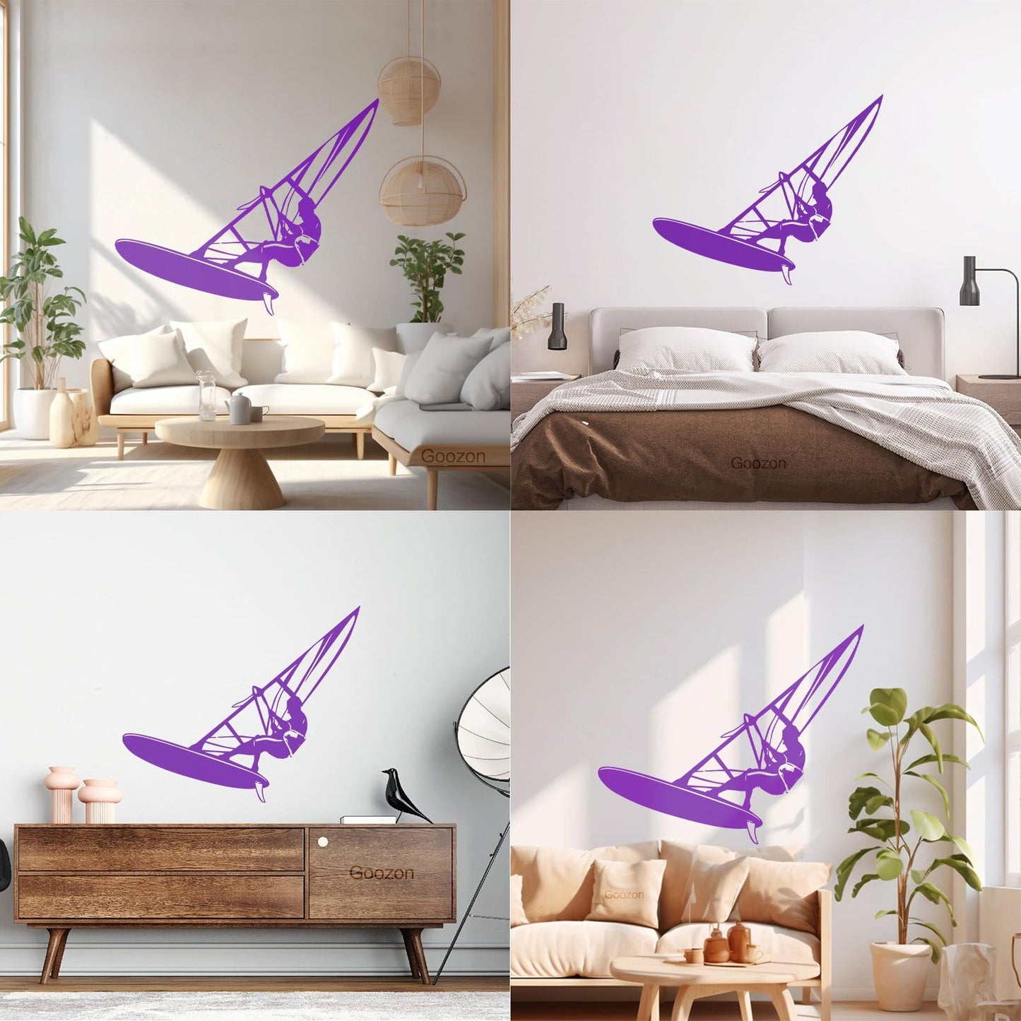 Fine Carving Decals Windsurfing Extreme Sports Water Cool Multi Color Selection