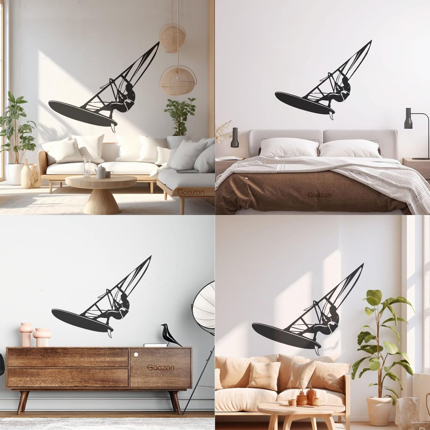 Fine Carving Decals Windsurfing Extreme Sports Water Cool Multi Color Selection