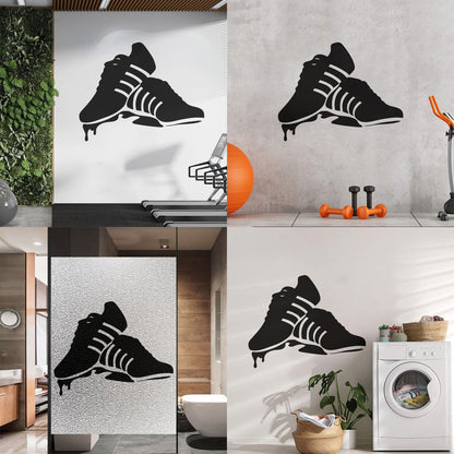 Wall Stickers Paster Paper Youth Shoes Sports Sneakers Window Decals