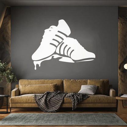 Wall Stickers Paster Paper Youth Shoes Sports Sneakers Window Decals