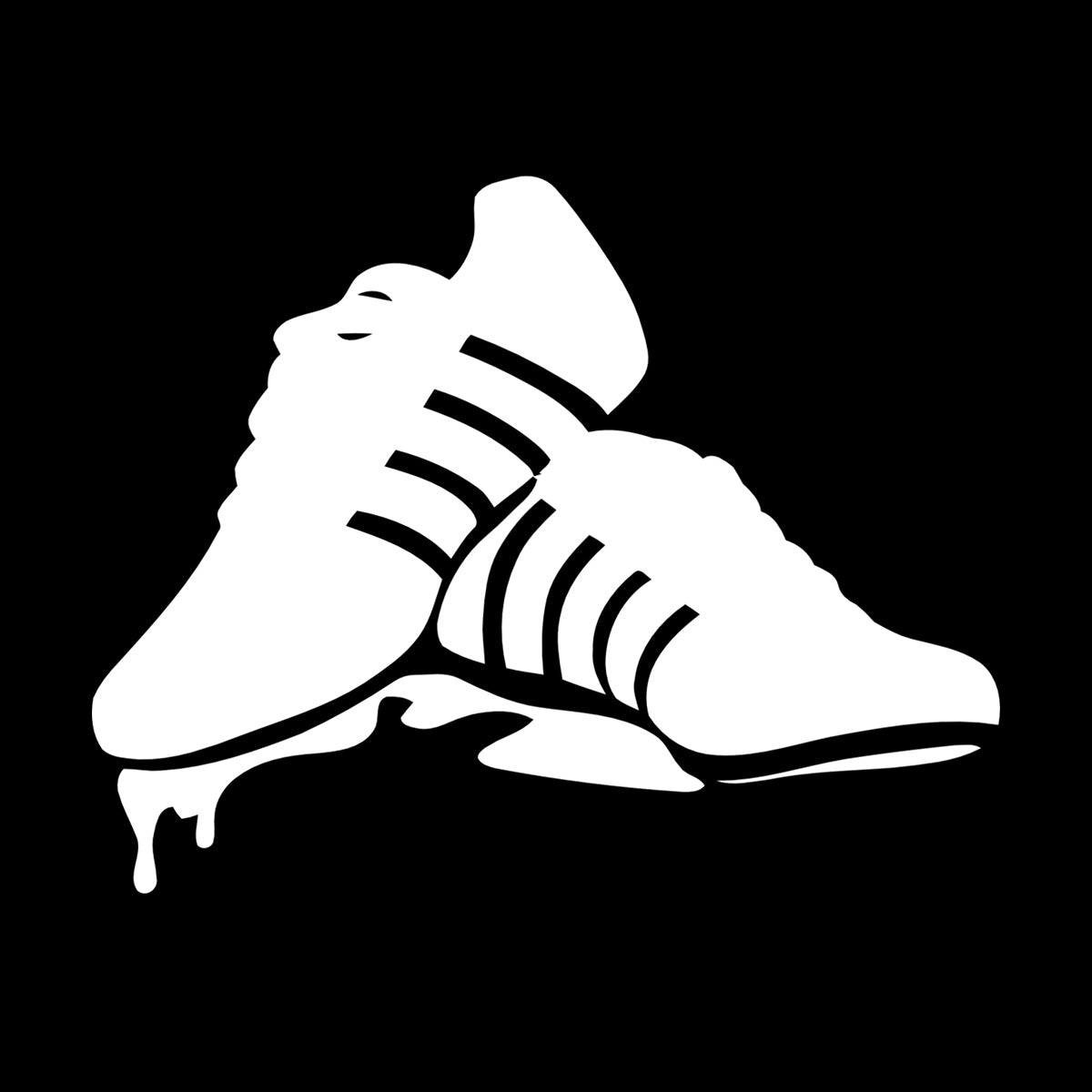 Wall Stickers Paster Paper Youth Shoes Sports Sneakers Window Decals