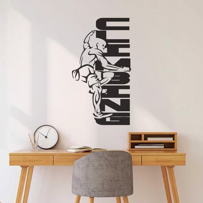Fine Carving Stickers Mounting Climbing Exteme Sport Store Decoration