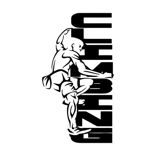 Fine Carving Stickers Mounting Climbing Exteme Sport Store Decoration
