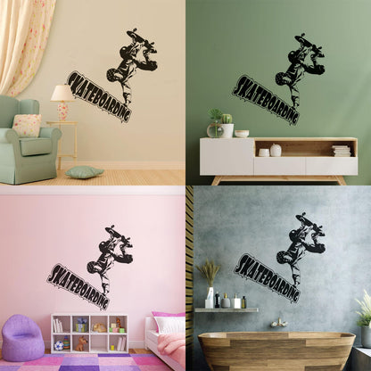 Vinyl Art Sticker Skateboard Skateboarding Exteme Sport Living Self Adhesive