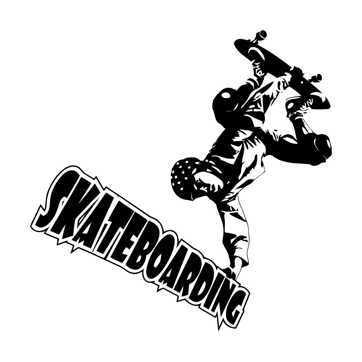 Vinyl Art Sticker Skateboard Skateboarding Exteme Sport Living Self Adhesive