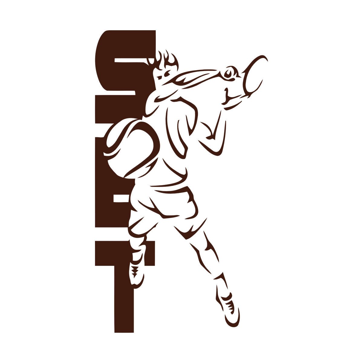 Wall Decals Pvc Sport Tennis Set Cool Equipped With Transfer Film Kit